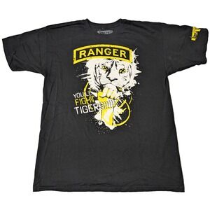 RANGER UP YOU'LL FIGHT‎ THE TIGERS!!!!! Black T-Shirt - Men Large